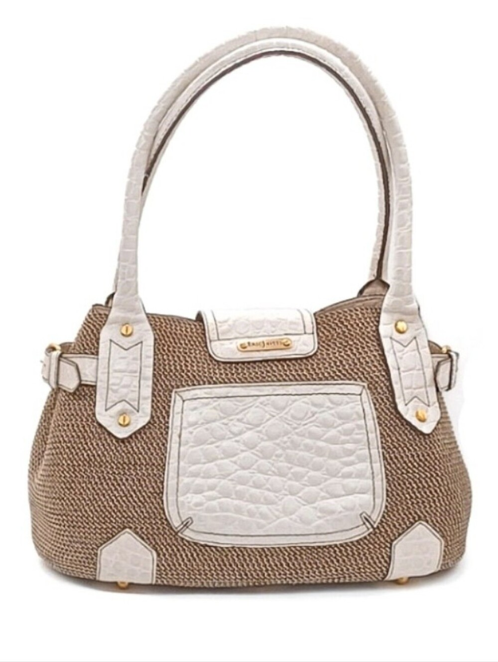 New Squishee® Tote By Designer Eric Javits Leather HandBag - Picture 7 of 7